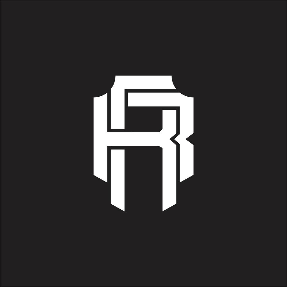 rr logo monogramma design modello vettore
