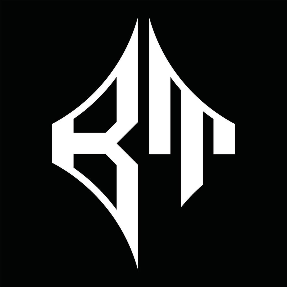 bt logo monogramma con diamante forma design modello vettore