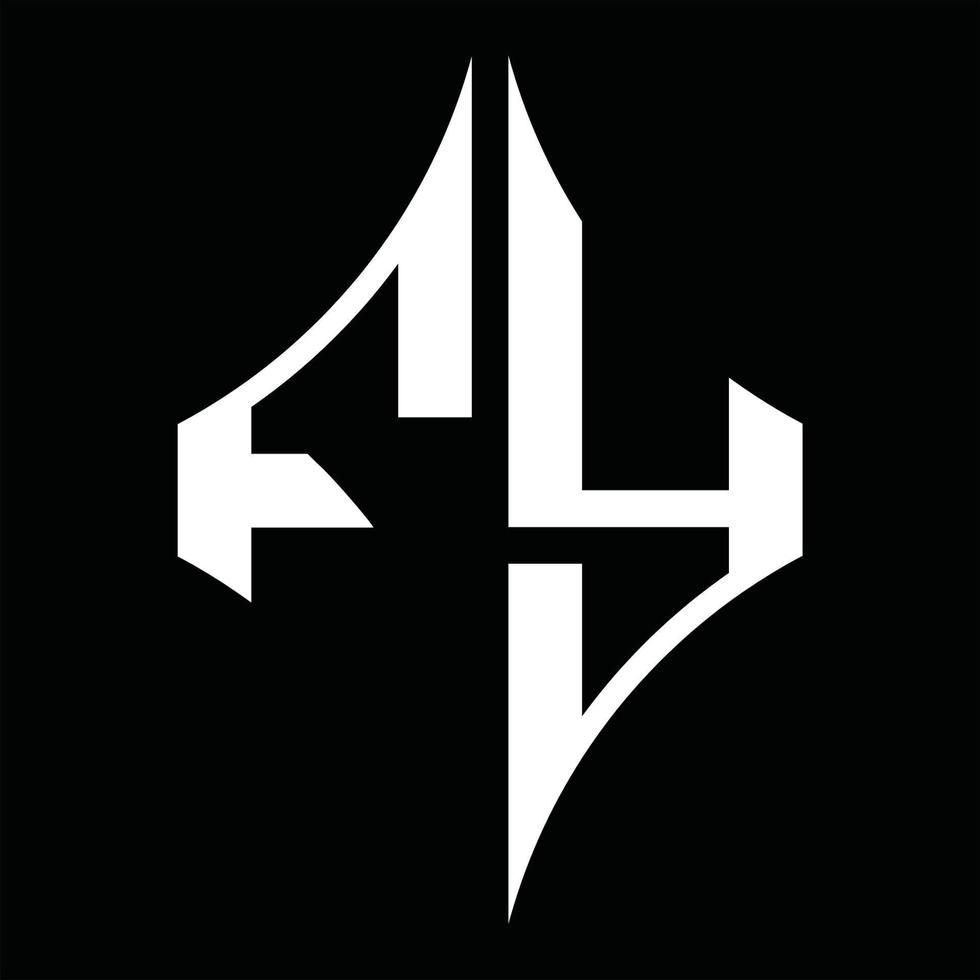 fy logo monogramma con diamante forma design modello vettore