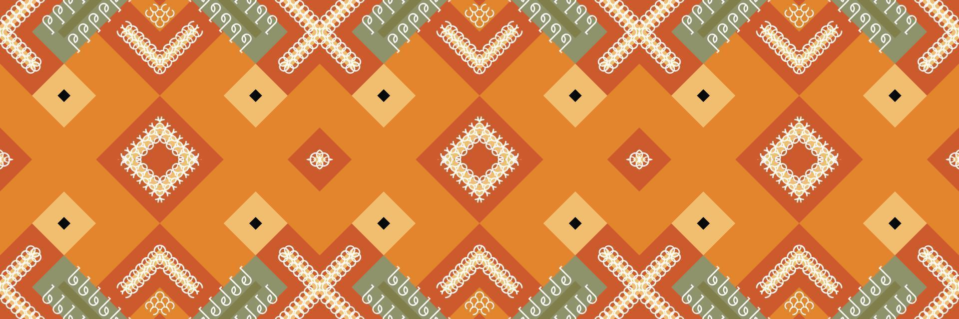 etnico azteco ikat senza soluzione di continuità modello tessile ikat azteco senza soluzione di continuità modello digitale vettore design per Stampa saree Kurti Borneo tessuto azteco spazzola simboli campioni progettista