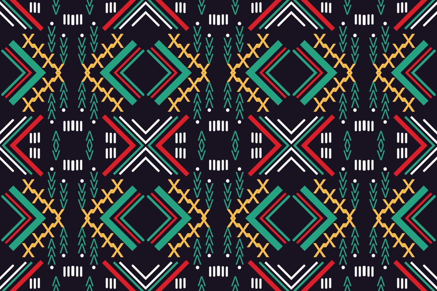 etnico azteco ikat senza soluzione di continuità modello tessile africano ikat senza soluzione di continuità modello digitale vettore design per Stampa saree Kurti Borneo tessuto azteco spazzola simboli campioni festa indossare