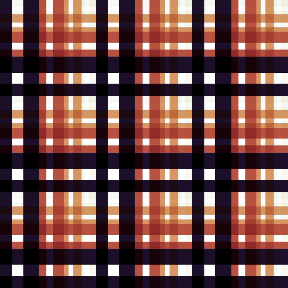 plaid modello design struttura è fatto con alternato bande di colorato pre-tinto discussioni intrecciata come tutti e due ordito e trama a giusto angoli per ogni Altro. vettore