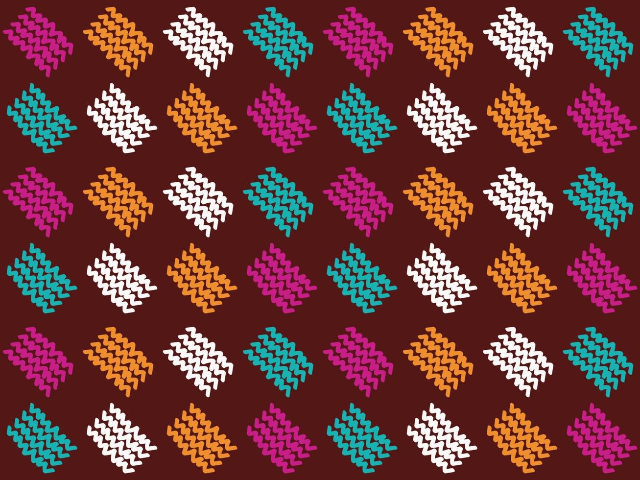 a mano libera modello rettangolo forme Stampa tessuto senza soluzione di continuità modello design etnico azteco tessuto tappeto mandala ornamento nativo boho gallone tessile. vettore
