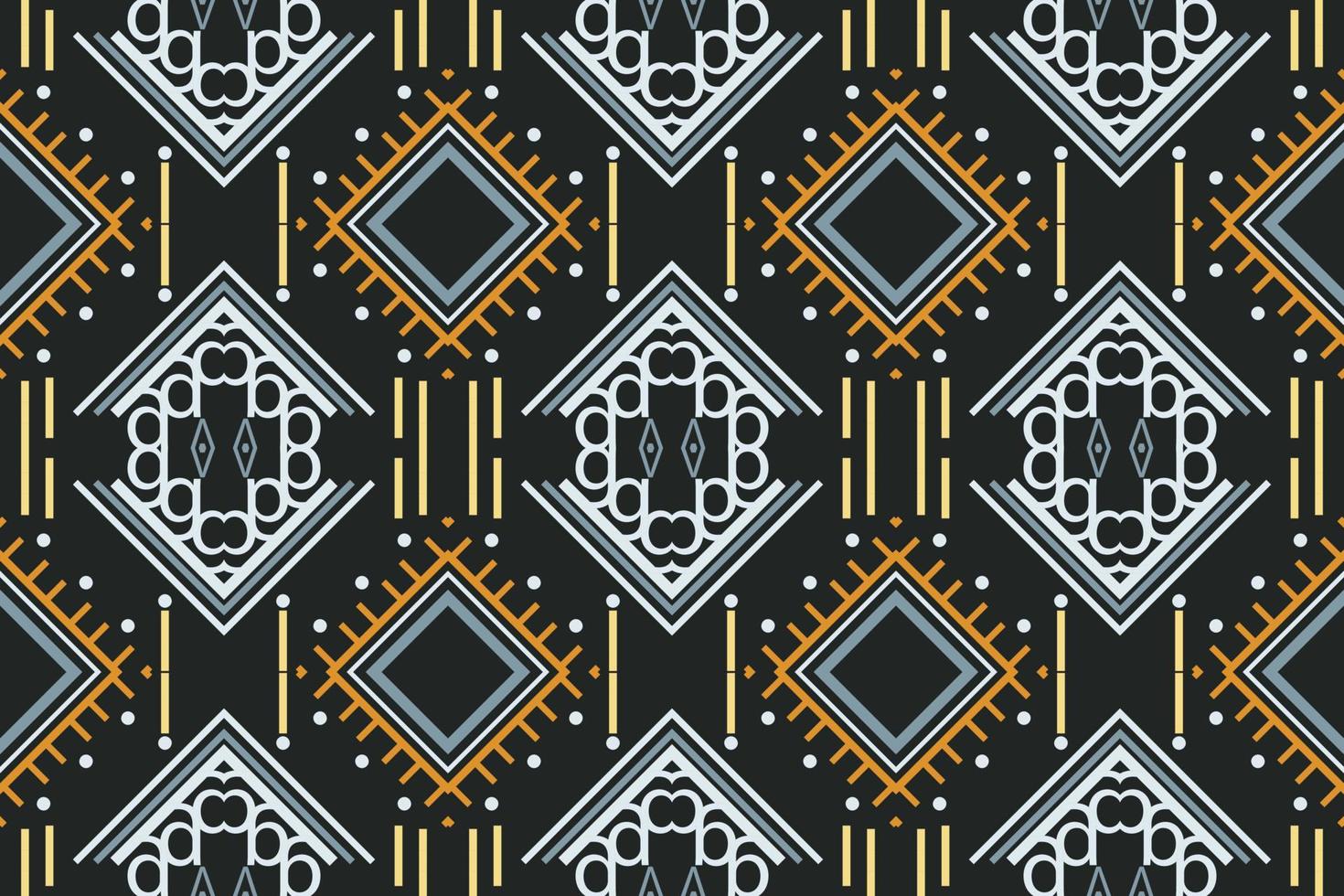 ikat senza soluzione di continuità modello ikat banda batik tessile senza soluzione di continuità modello digitale vettore design per Stampa saree Kurti Borneo tessuto confine spazzola simboli campioni festa indossare