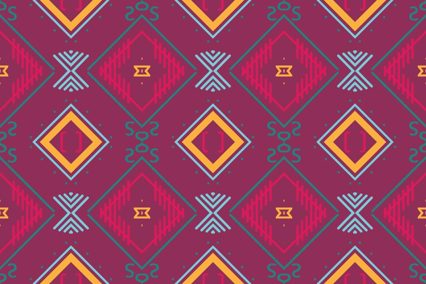 etnico azteco ikat senza soluzione di continuità modello tessile ikat design senza soluzione di continuità modello digitale vettore design per Stampa saree Kurti Borneo tessuto azteco spazzola simboli campioni elegante