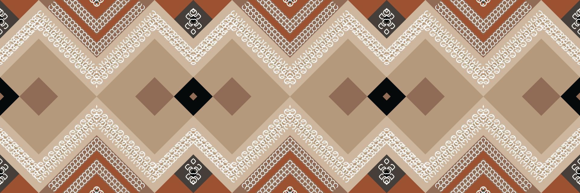 etnico azteco ikat senza soluzione di continuità modello tessile ikat telaio senza soluzione di continuità modello digitale vettore design per Stampa saree Kurti Borneo tessuto azteco spazzola simboli campioni progettista