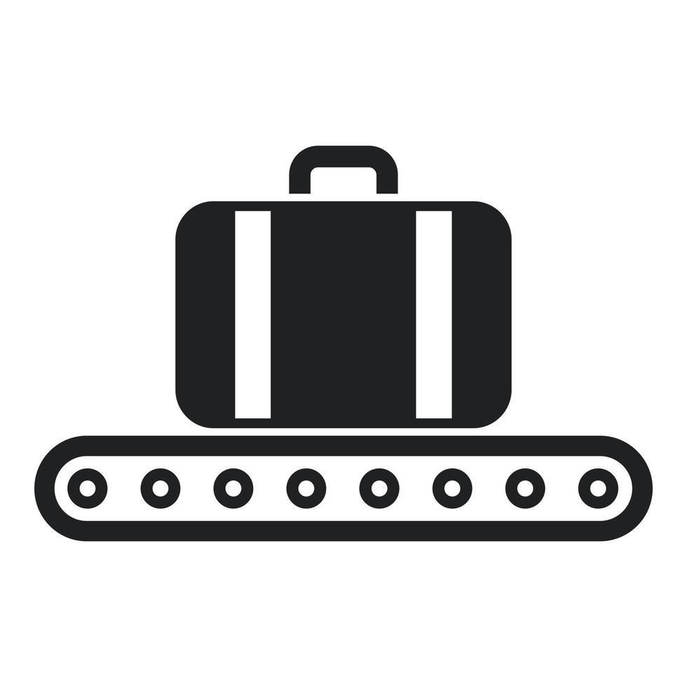 bagaglio linea icona semplice vettore. aeroporto aereo vettore