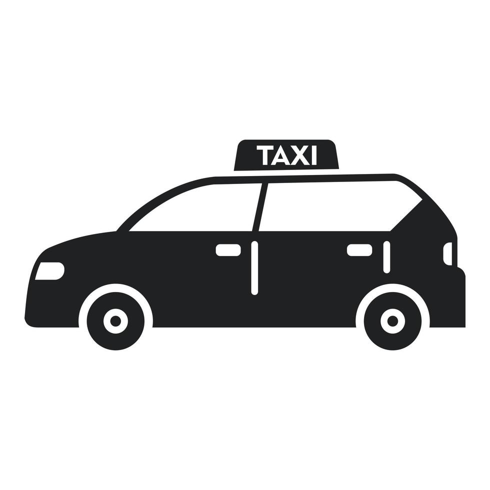 Taxi auto icona semplice vettore. terminale viaggio vettore