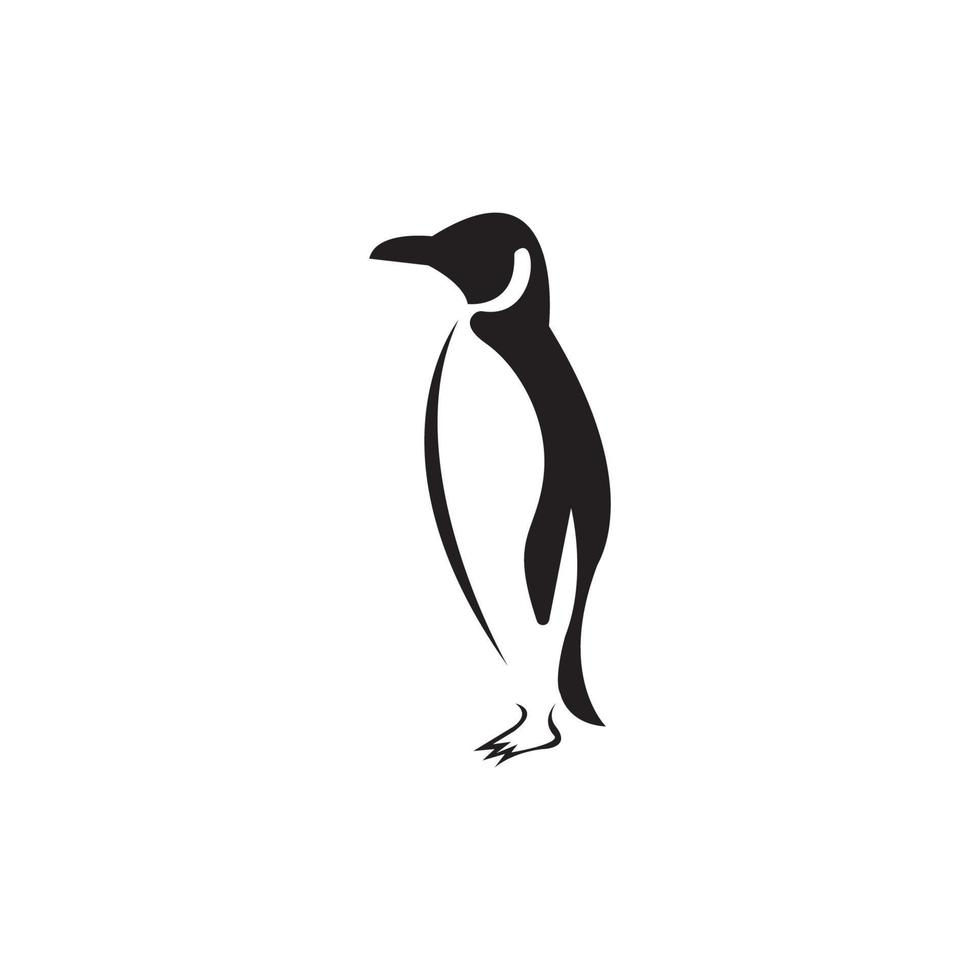 pinguino animale logo vettore