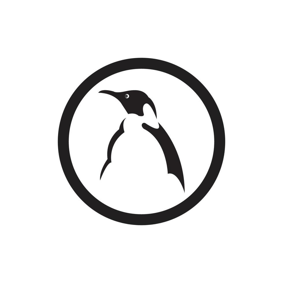 pinguino animale logo vettore