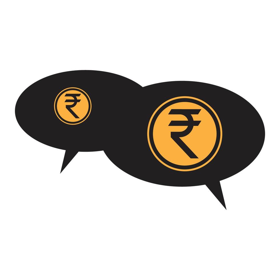 indiano rupia icona. indiano rupia cartello vettore