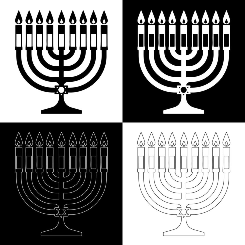 hanukkah candele disegno vettore per siti web, stampa e altri