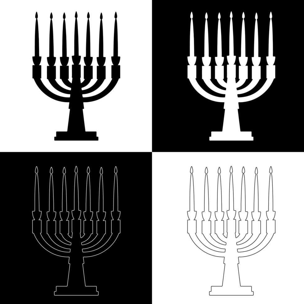 hanukkah candele disegno vettore per siti web, stampa e altri