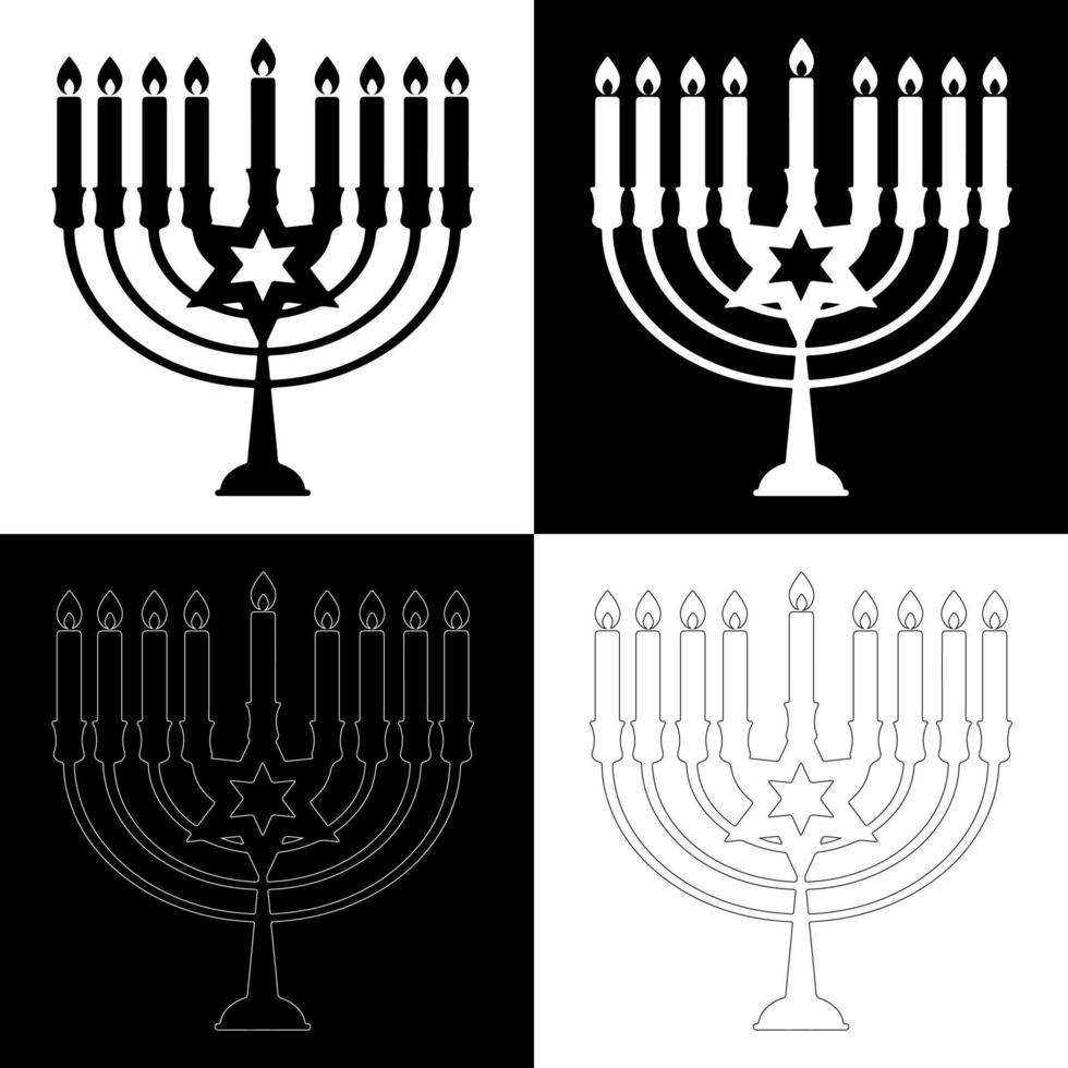 hanukkah candele disegno vettore per siti web, stampa e altri