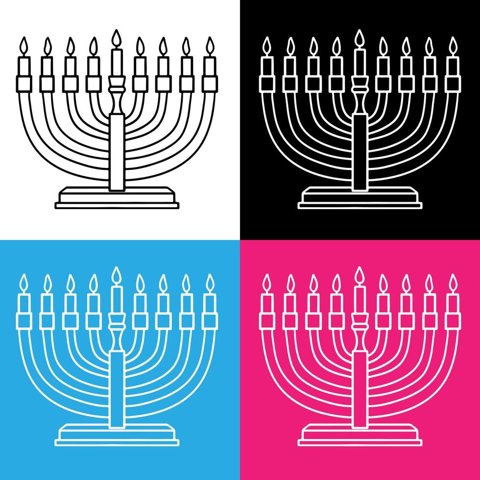 hanukkah candele disegno vettore per siti web, stampa e altri