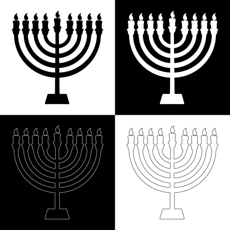 hanukkah candele disegno vettore per siti web, stampa e altri