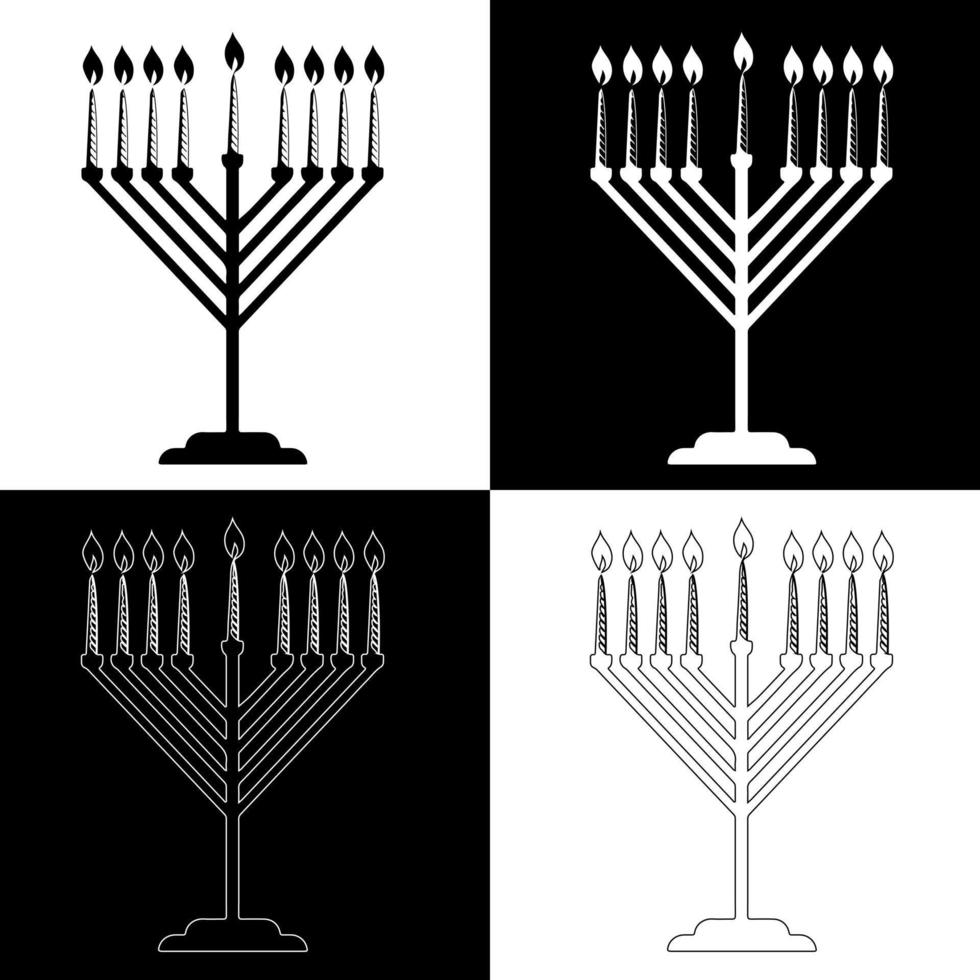 hanukkah candele disegno vettore per siti web, stampa e altri