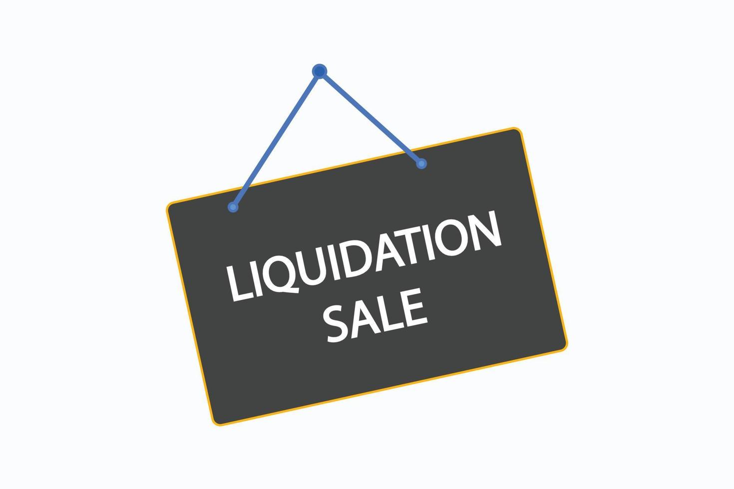 liquidazione vendita pulsante vettori. cartello etichetta discorso bolla liquidazione vendita vettore