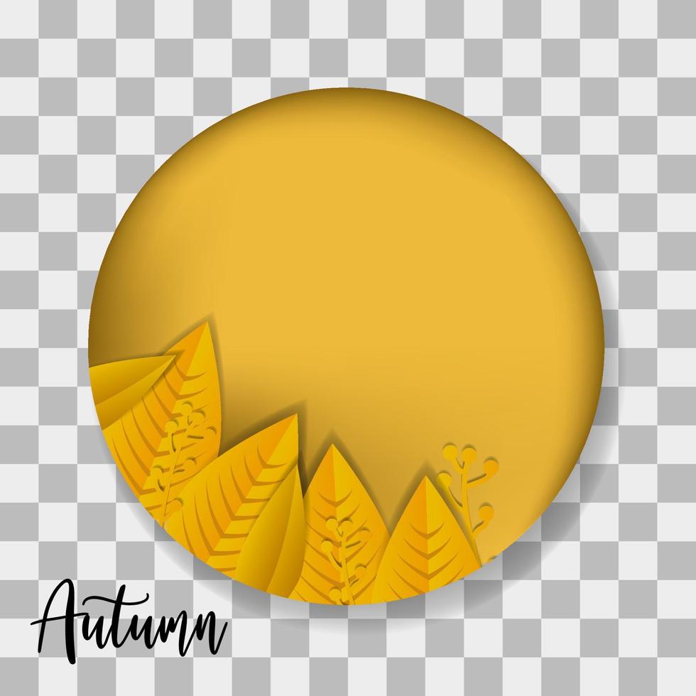 Ciao autunno , autunno le foglie sfondo oro pendenza , autunno stagione sfondo decorativo manifesto sito web bandiera vettore