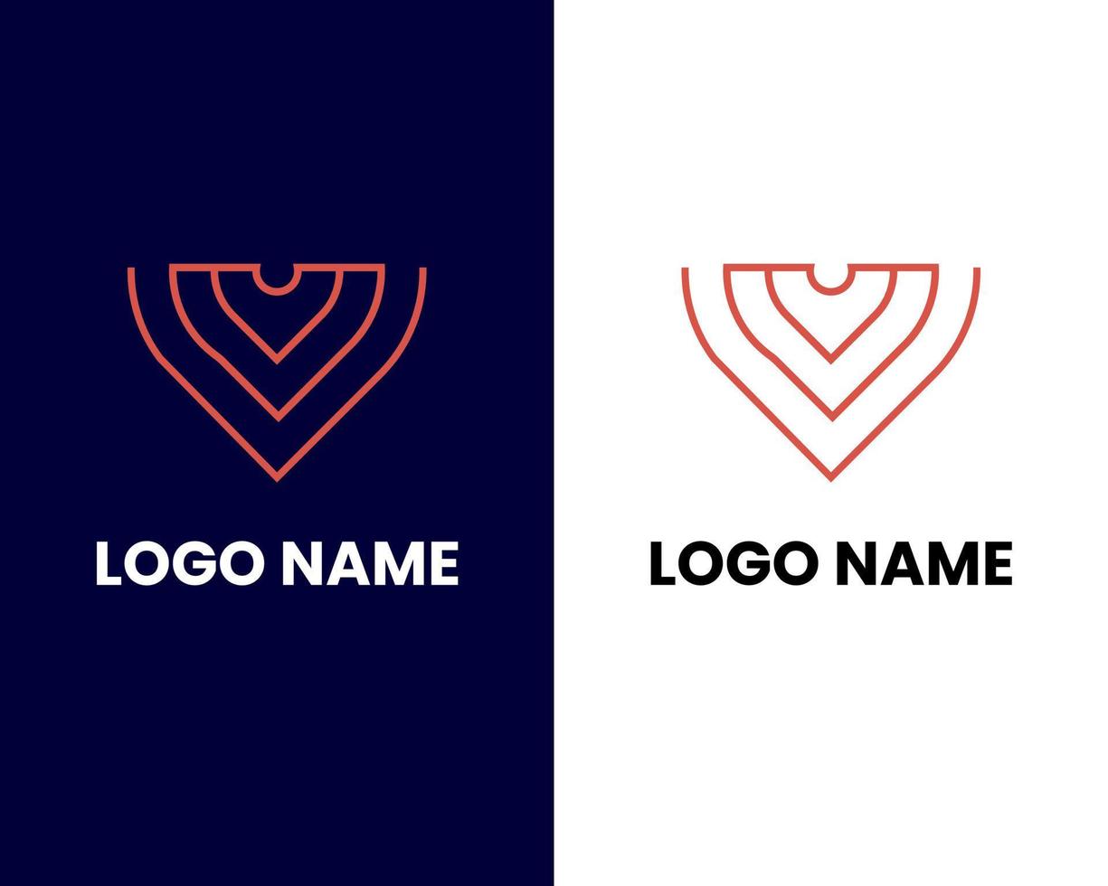 lettera v attività commerciale logo design modello vettore