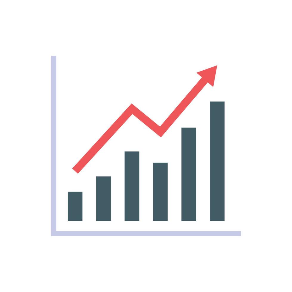 grafico rappresentazione di un' verticale bar grafico vettore