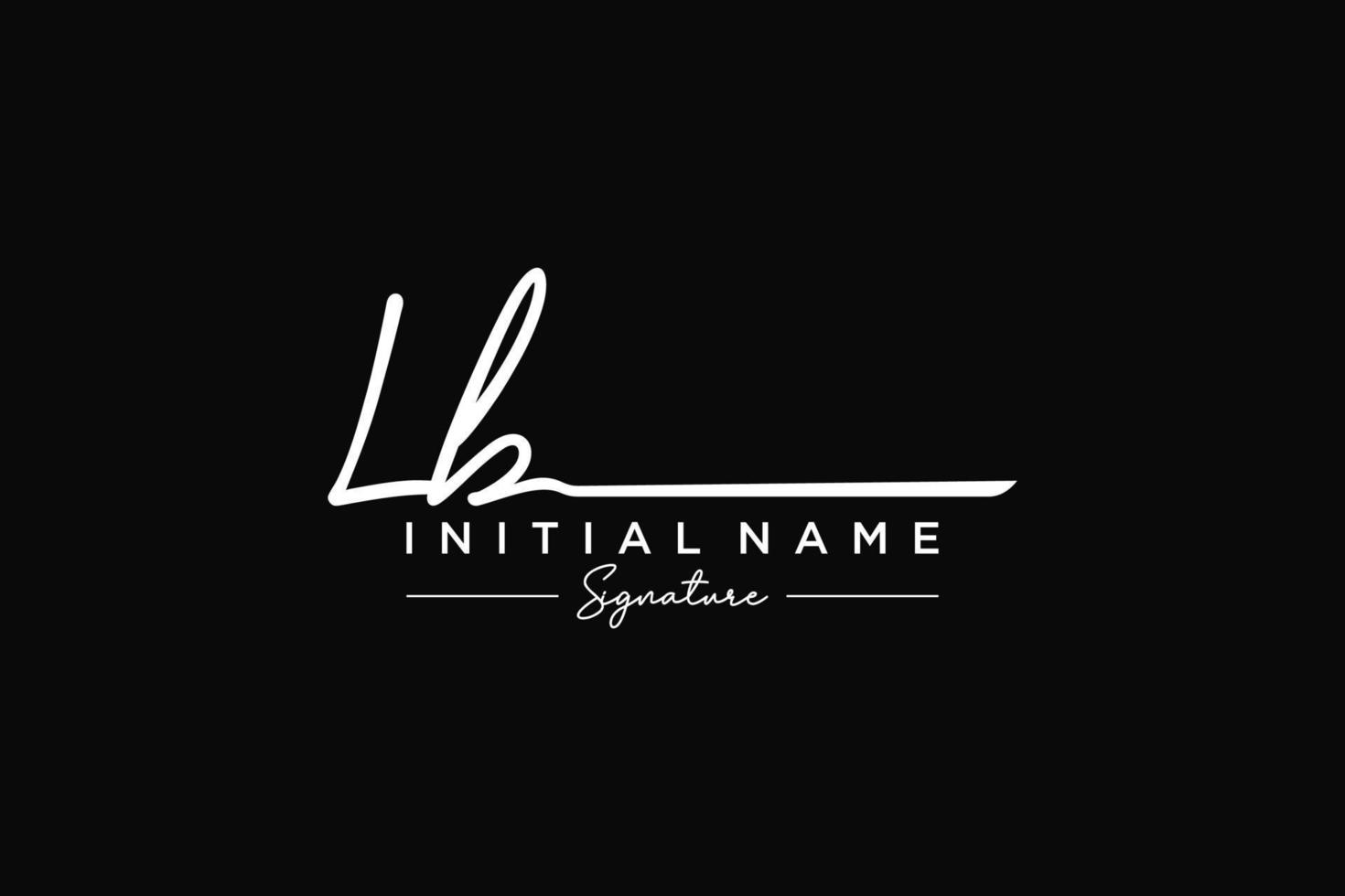 iniziale libbre firma logo modello vettore. mano disegnato calligrafia lettering vettore illustrazione.