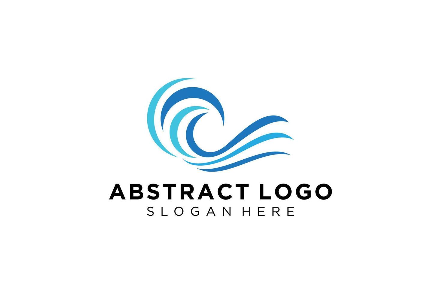 astratto acqua onda spruzzo logo simbolo e icona design. vettore