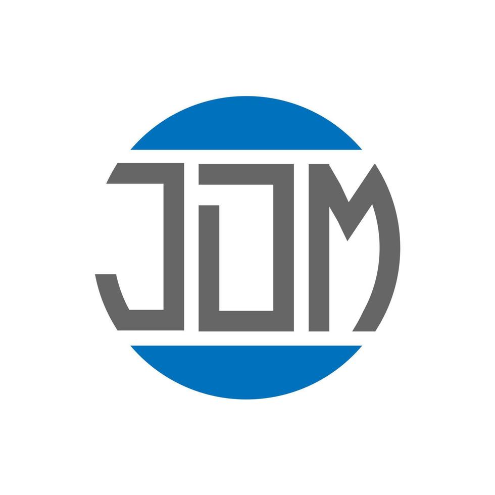jdm lettera logo design su bianca sfondo. jdm creativo iniziali cerchio logo concetto. jdm lettera design. vettore