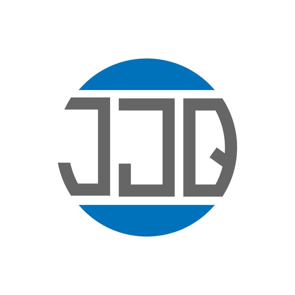 jjq lettera logo design su bianca sfondo. jjq creativo iniziali cerchio logo concetto. jjq lettera design. vettore
