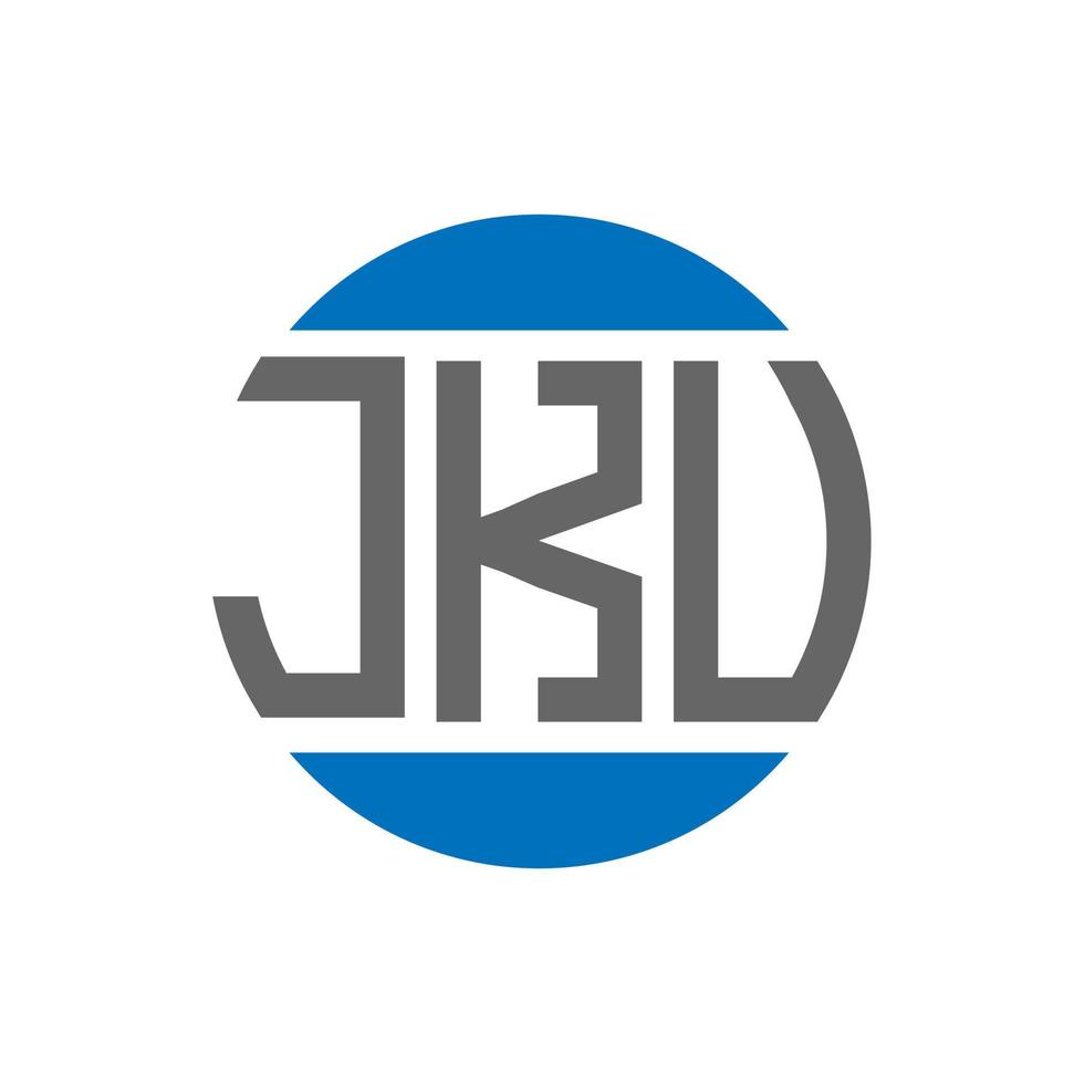 jku lettera logo design su bianca sfondo. jku creativo iniziali cerchio logo concetto. jku lettera design. vettore