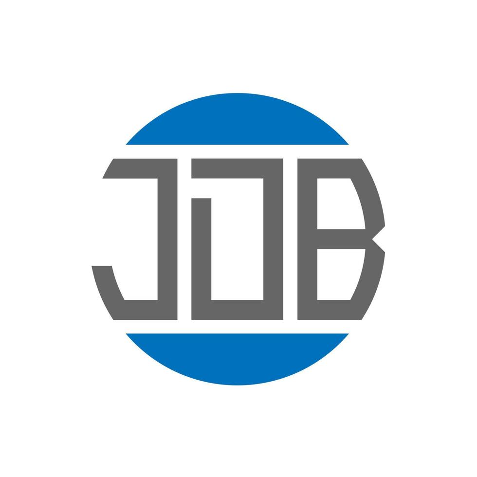 jdb lettera logo design su bianca sfondo. jdb creativo iniziali cerchio logo concetto. jdb lettera design. vettore