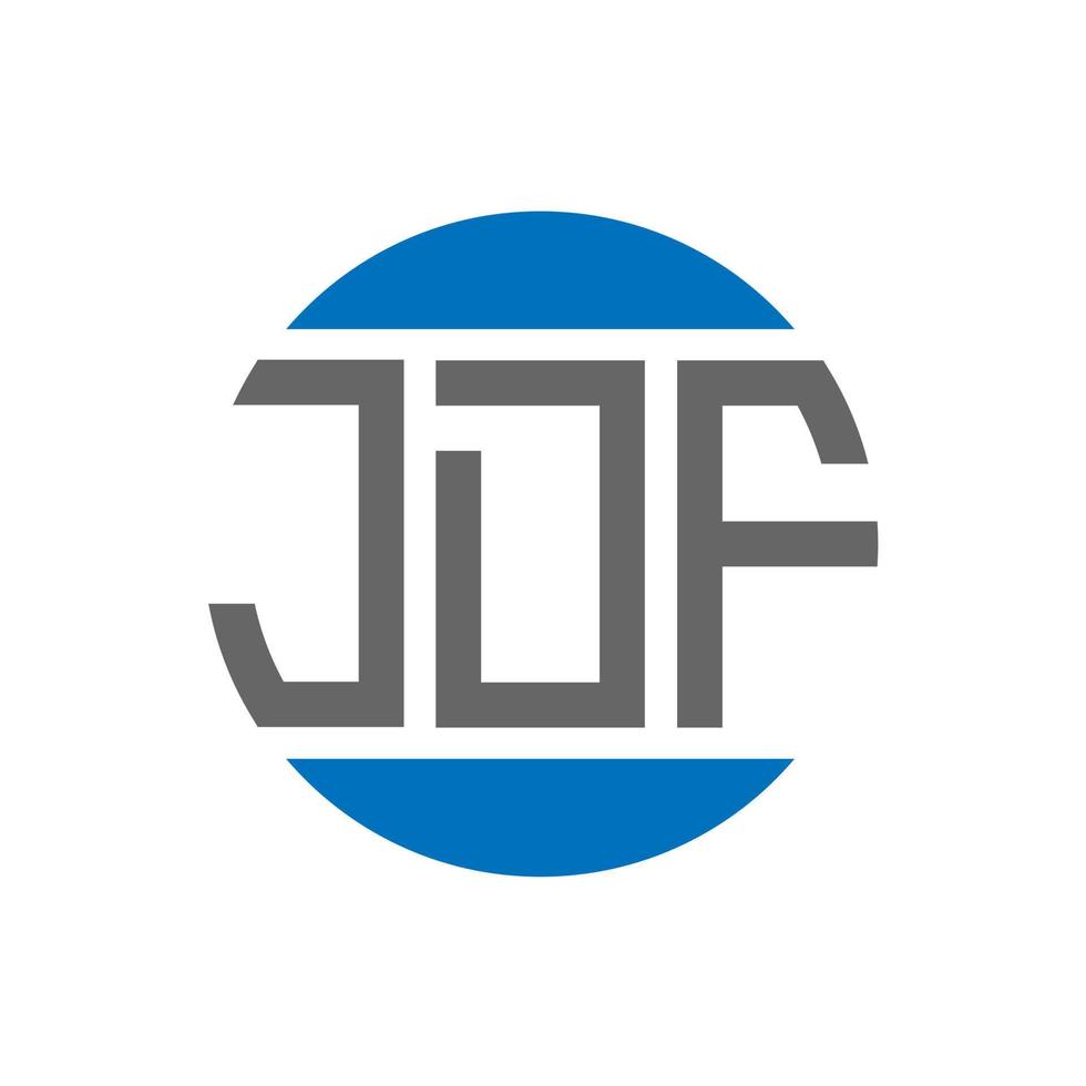 jdf lettera logo design su bianca sfondo. jdf creativo iniziali cerchio logo concetto. jdf lettera design. vettore