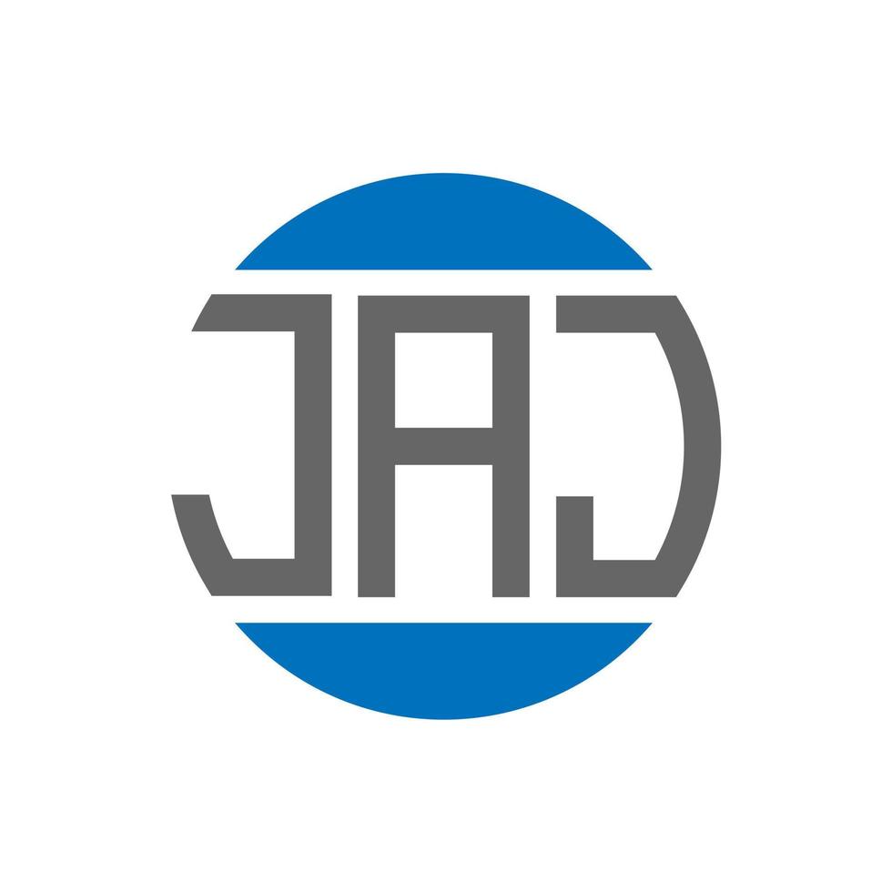 jaj lettera logo design su bianca sfondo. jaj creativo iniziali cerchio logo concetto. jaj lettera design. vettore