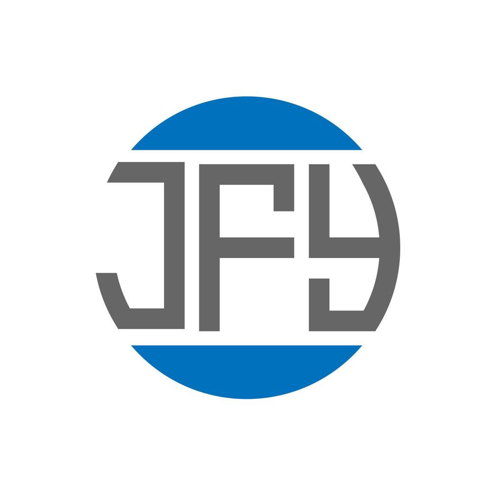 jfy lettera logo design su bianca sfondo. jfy creativo iniziali cerchio logo concetto. jfy lettera design. vettore
