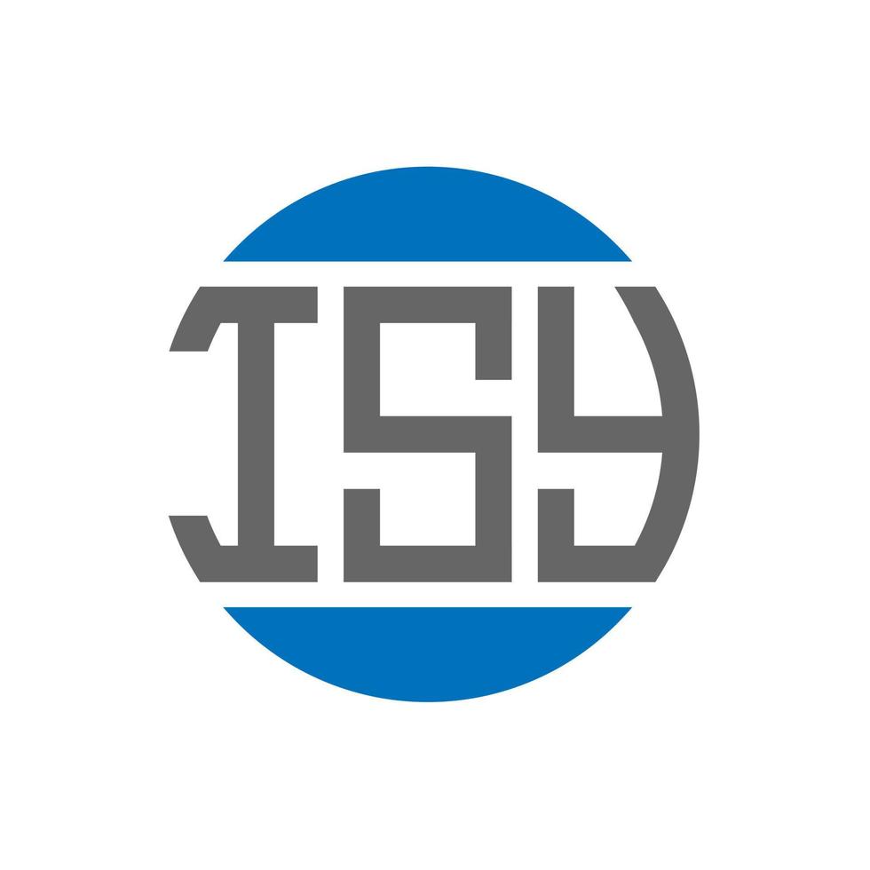 isy lettera logo design su bianca sfondo. isy creativo iniziali cerchio logo concetto. isy lettera design. vettore