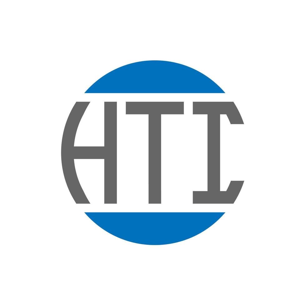 hti lettera logo design su bianca sfondo. hti creativo iniziali cerchio logo concetto. hti lettera design. vettore