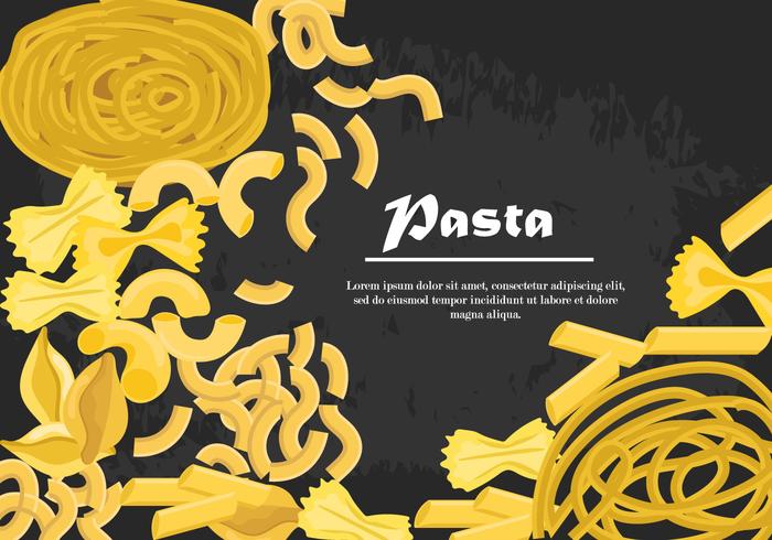 Set di vettore di pasta