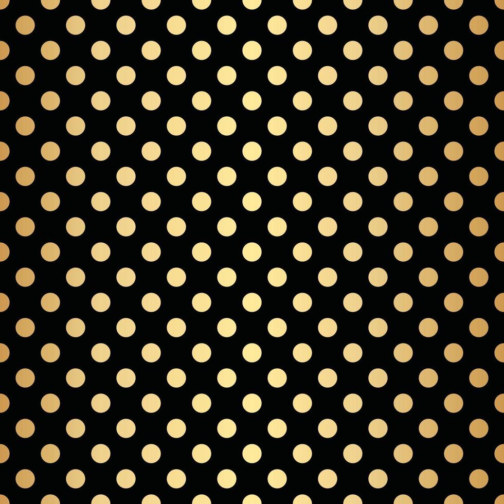 nero e oro polka punto modello sfondo, oro sfondo. vettore