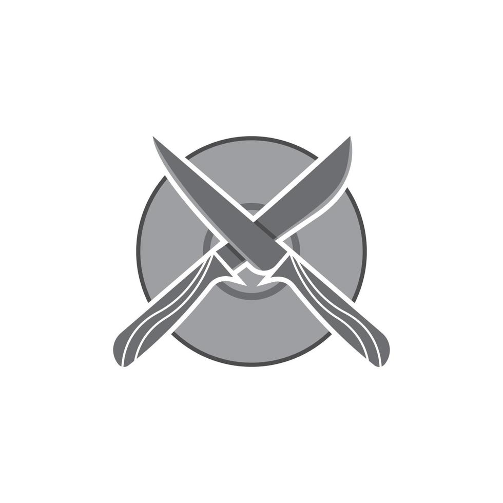 coltello logo icona modello e simbolo vettore