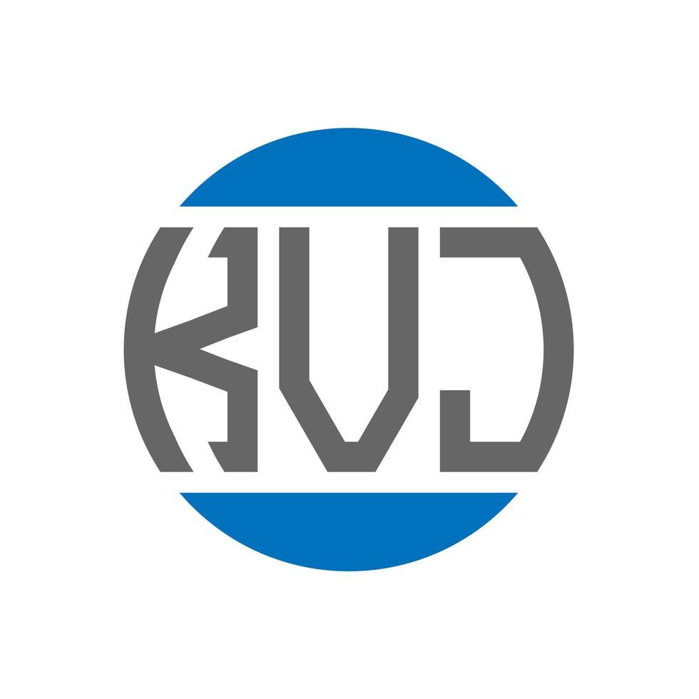 kvj lettera logo design su bianca sfondo. kvj creativo iniziali cerchio logo concetto. kvj lettera design. vettore