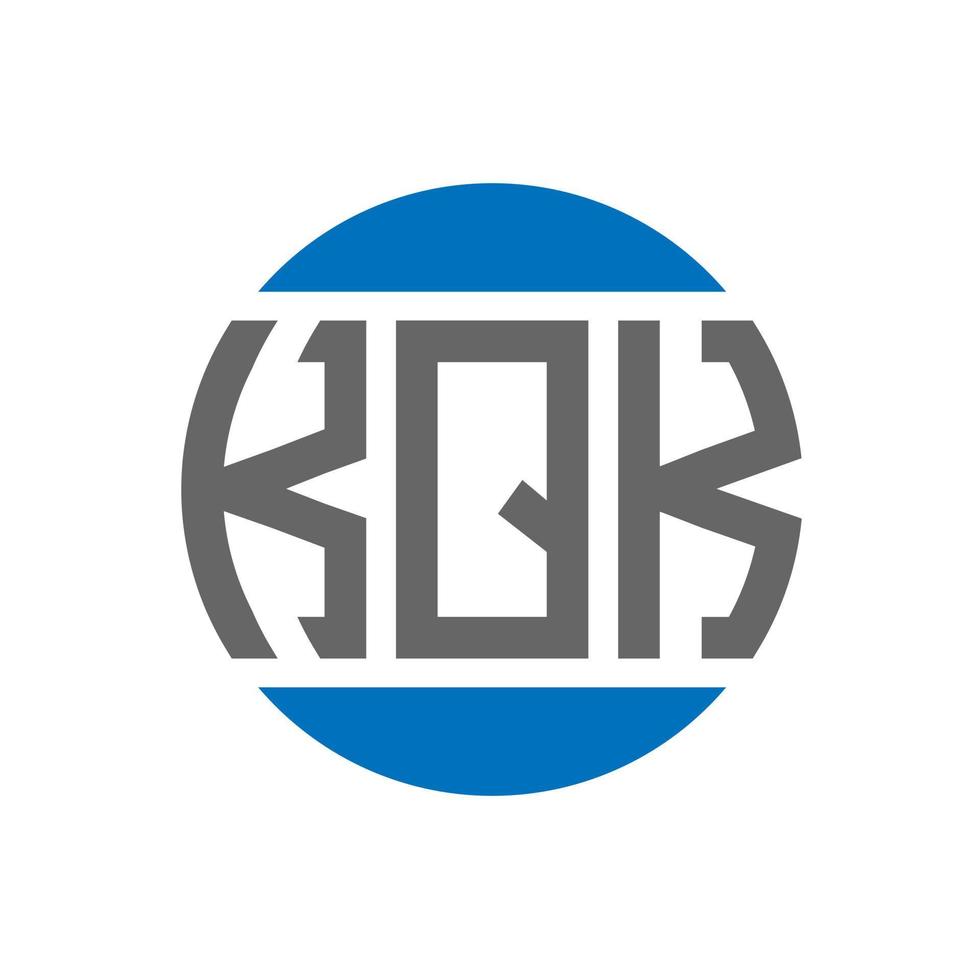 kqk lettera logo design su bianca sfondo. kqk creativo iniziali cerchio logo concetto. kqk lettera design. vettore