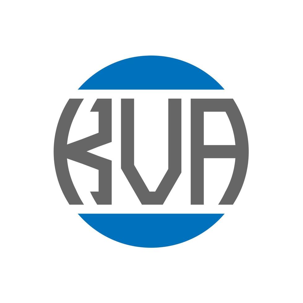 kva lettera logo design su bianca sfondo. kva creativo iniziali cerchio logo concetto. kva lettera design. vettore