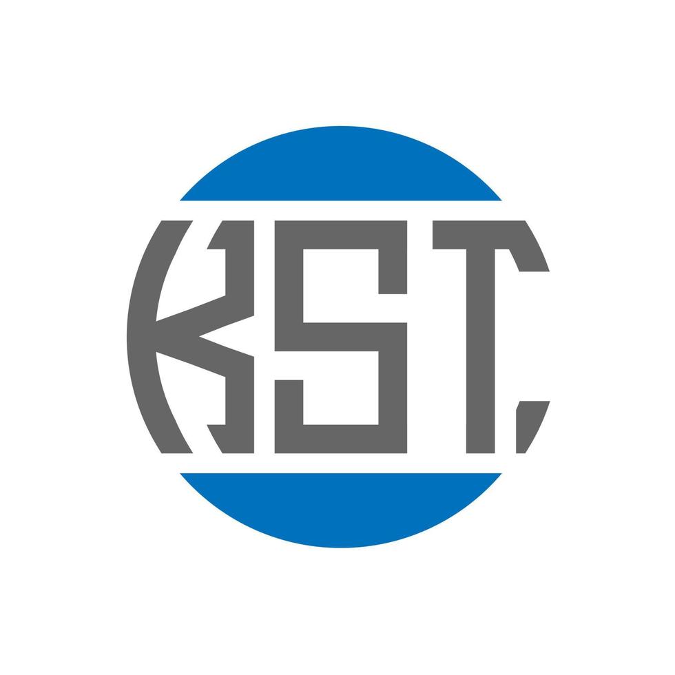 kst lettera logo design su bianca sfondo. kst creativo iniziali cerchio logo concetto. kst lettera design. vettore