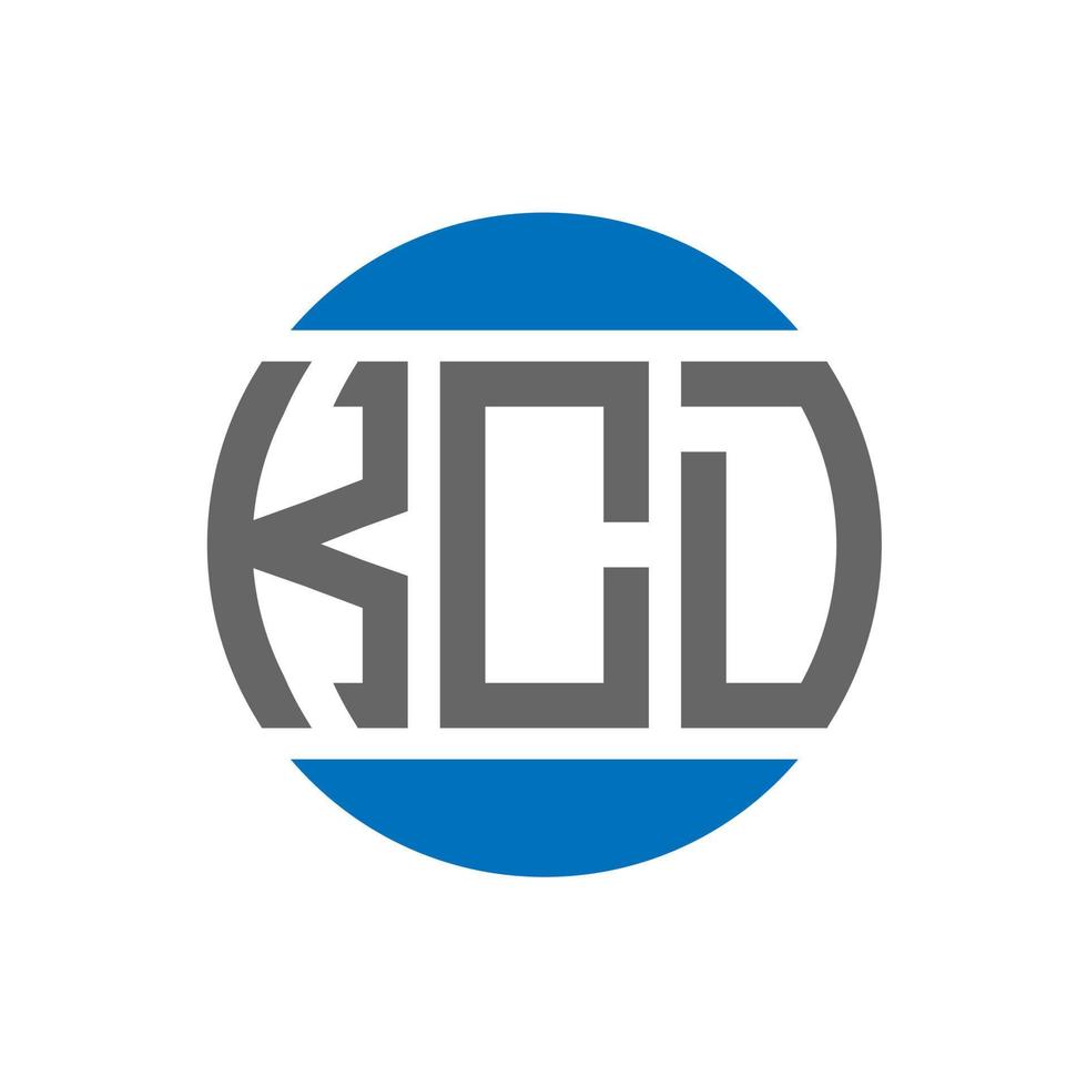 kcd lettera logo design su bianca sfondo. kcd creativo iniziali cerchio logo concetto. kcd lettera design. vettore