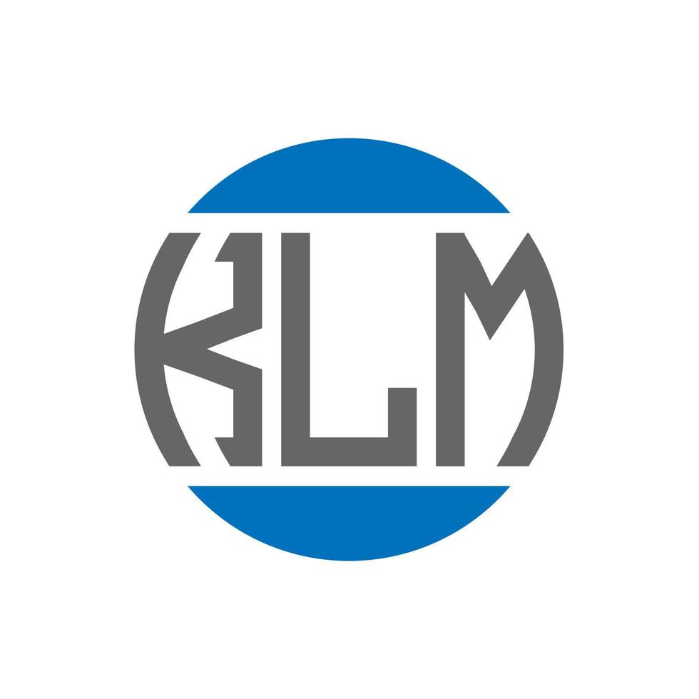 klm lettera logo design su bianca sfondo. klm creativo iniziali cerchio logo concetto. klm lettera design. vettore