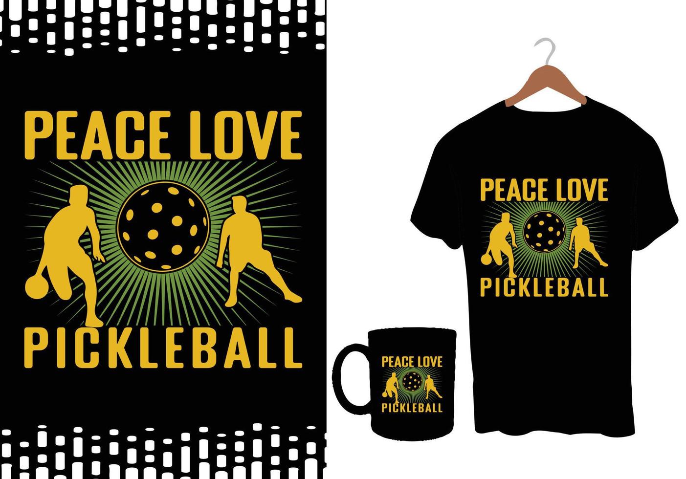 pickleball maglietta design vettore