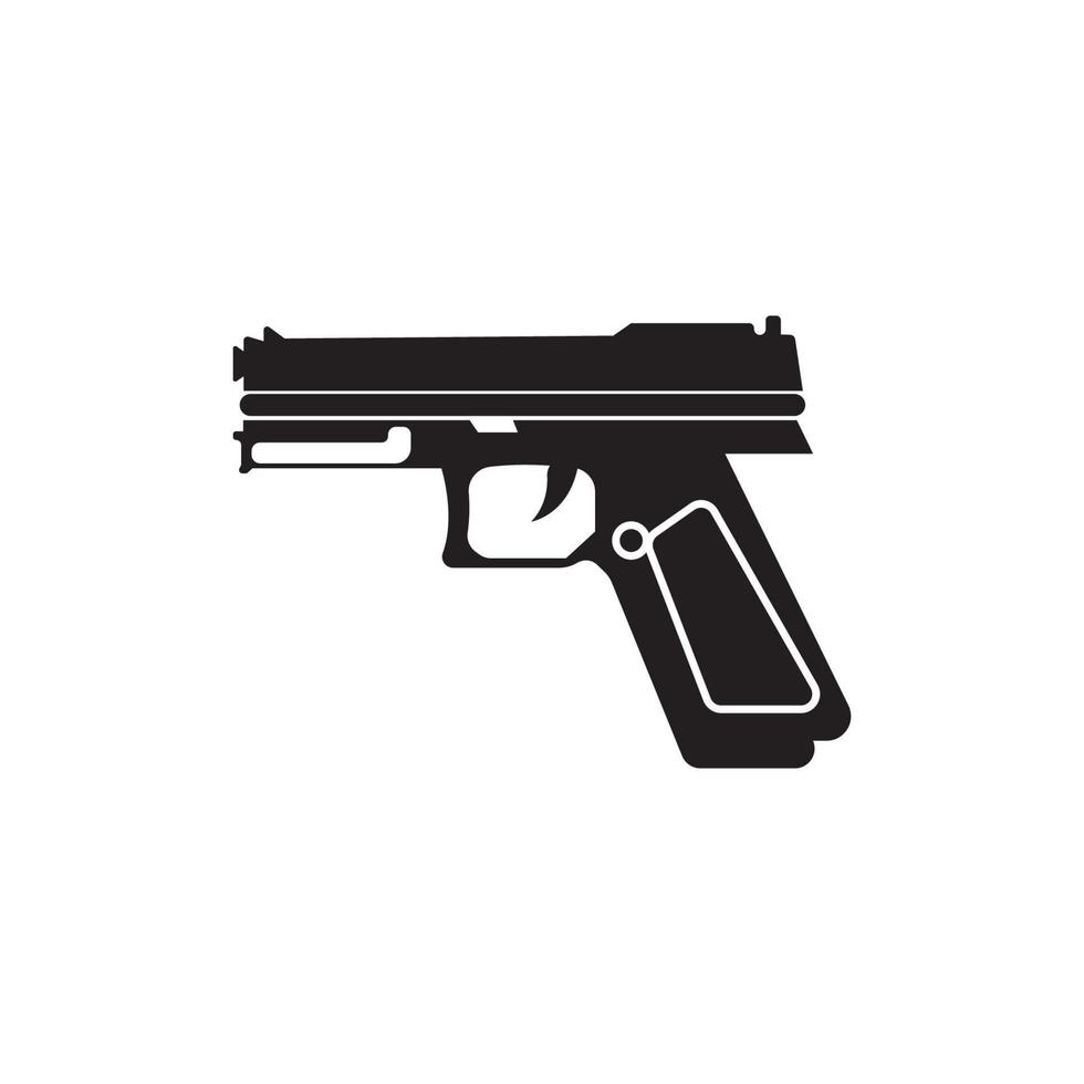 pistola icona. arma vettore. militare attrezzatura illustrazione logo vettore