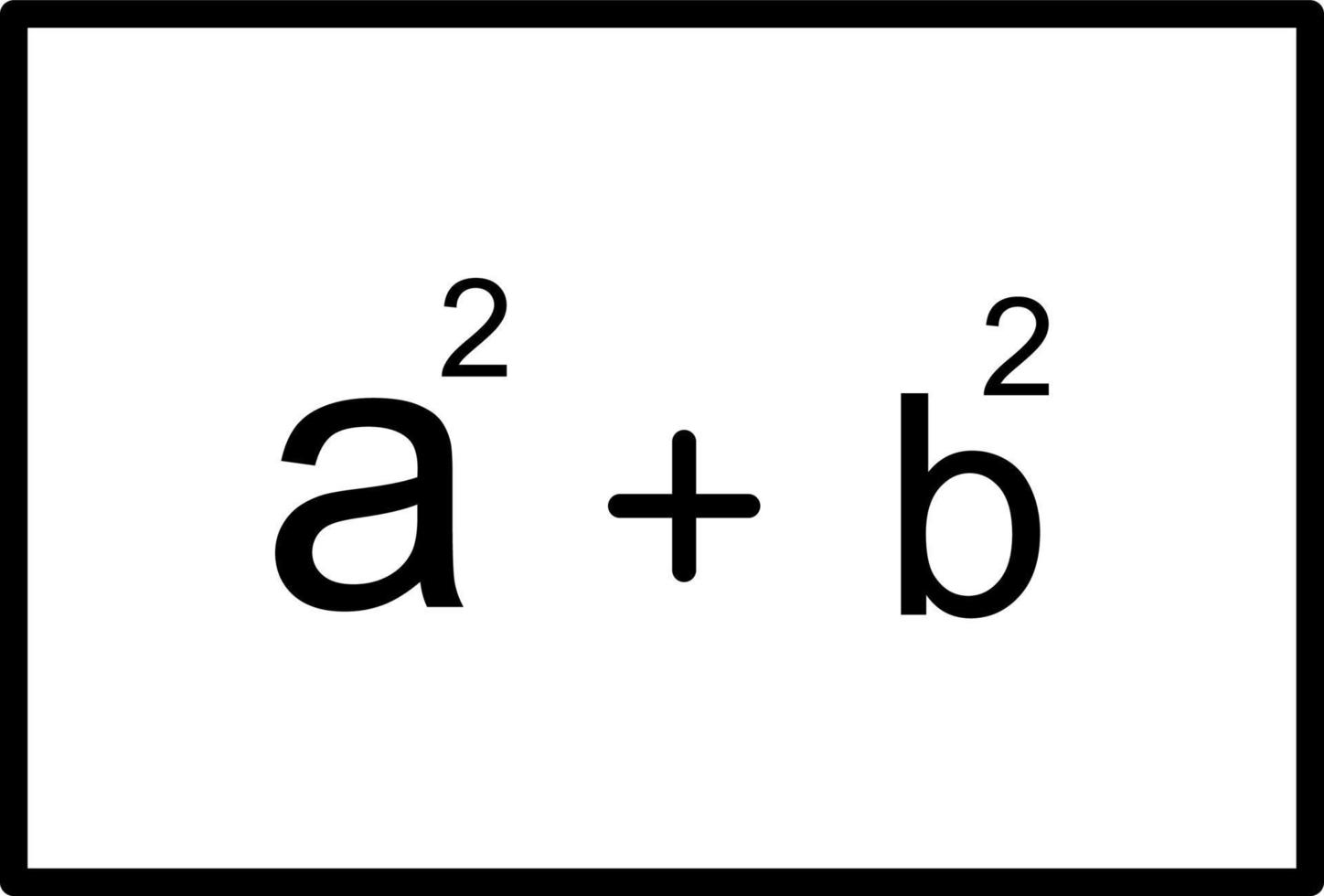 icona della linea della formula vettore