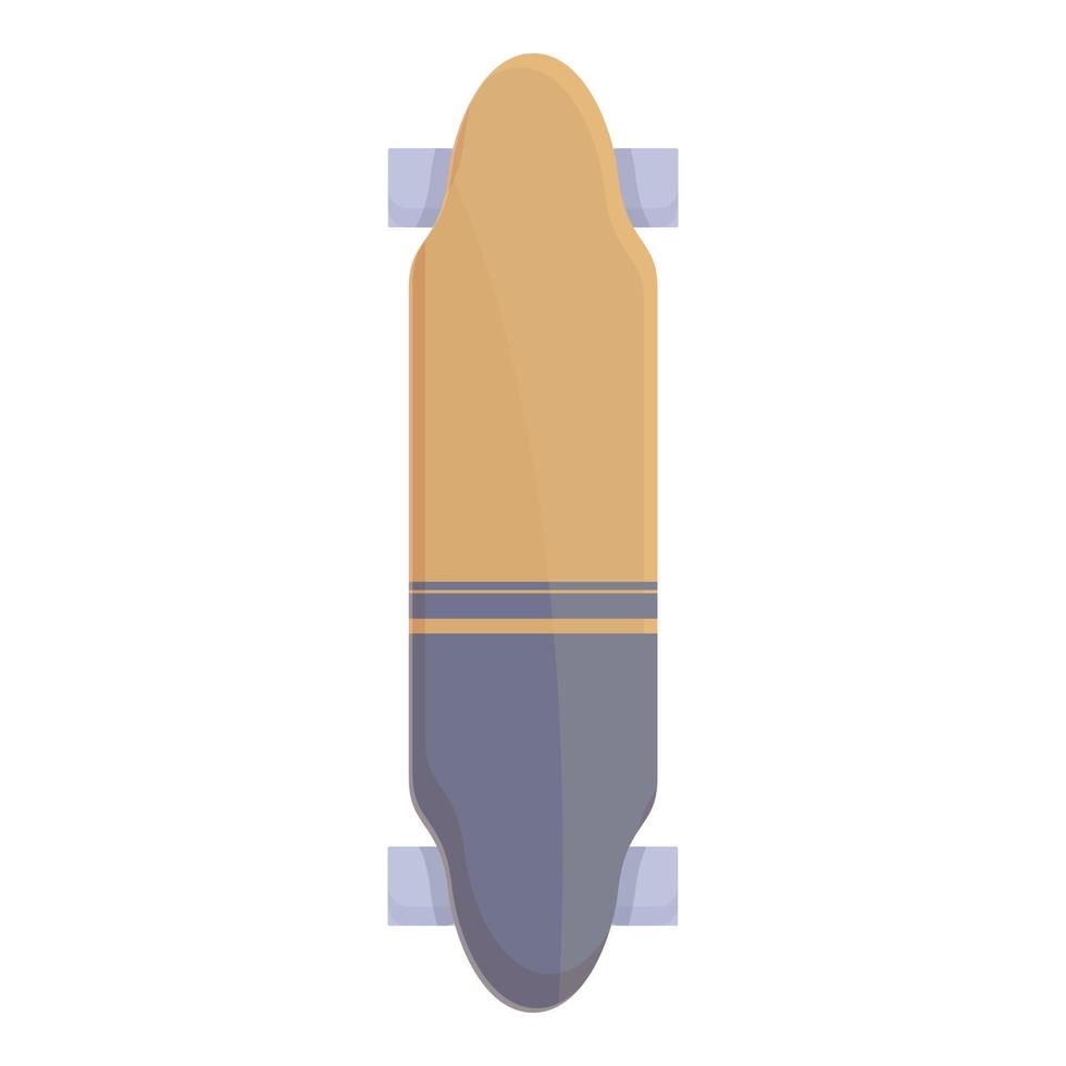 forma longboard icona cartone animato vettore. pattinare attrezzatura vettore