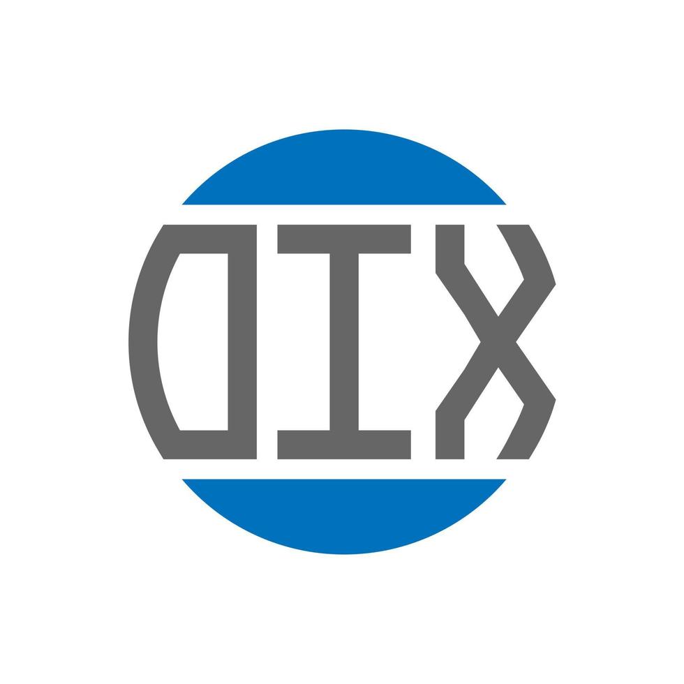 oix lettera logo design su bianca sfondo. oix creativo iniziali cerchio logo concetto. oix lettera design. vettore